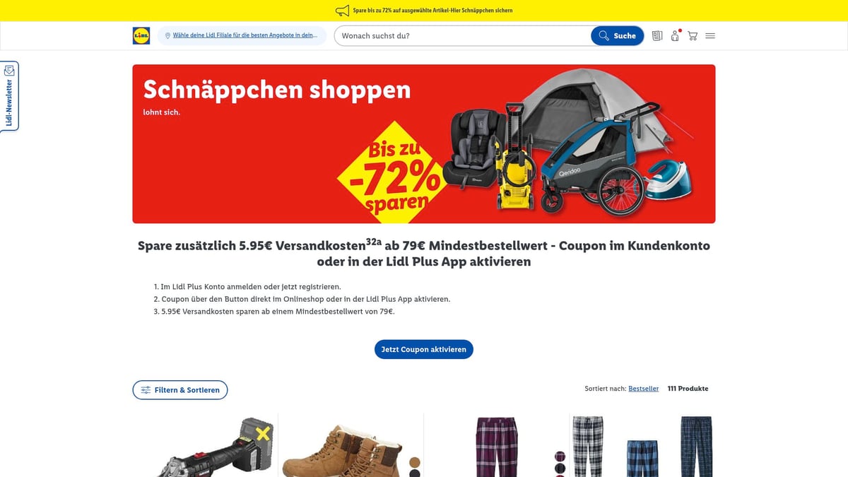 7 Top Deal de Angebote, Die Du 2026 Nicht Verpassen Solltest - Lidl Deals des Tages: Täglich wechselnde Top-Angebote mit bis zu 72% Rabatt