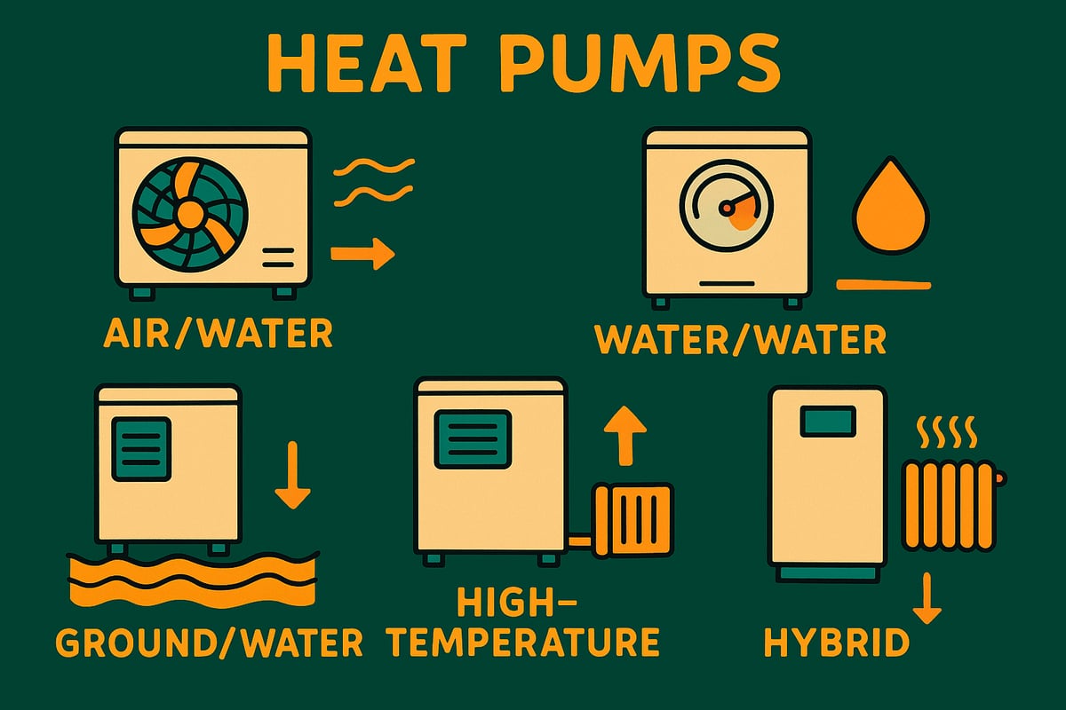 Vrste toplotnih črpalk za ogrevanje doma