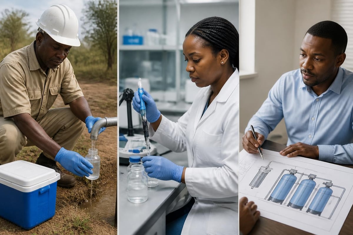 Water quality testing process