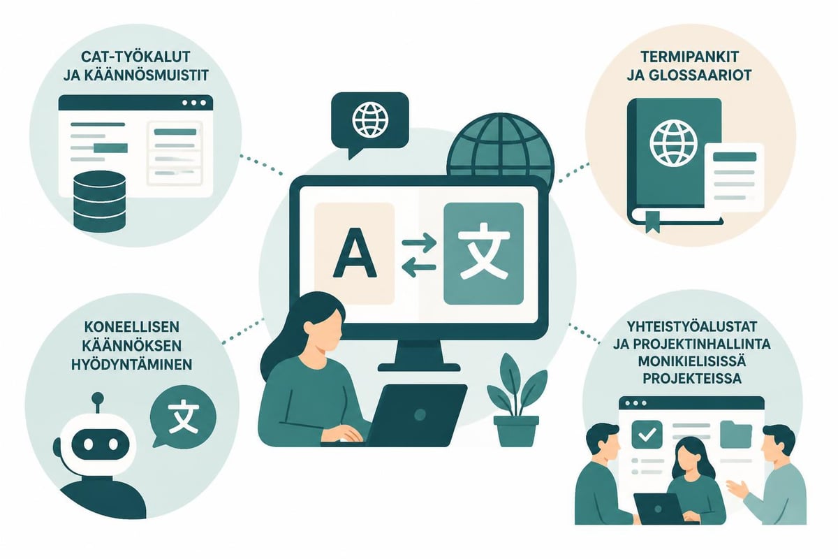 Käännöstyökalut ja teknologia