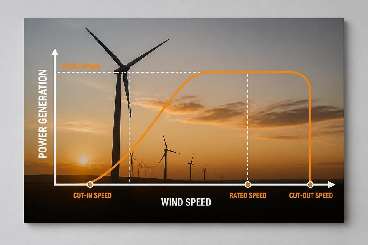 Wind turbine power curve