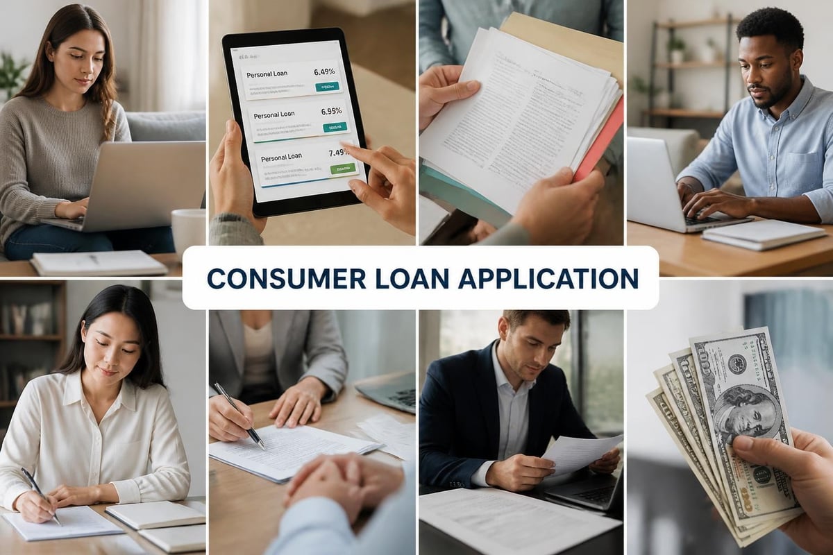 Loan application process steps