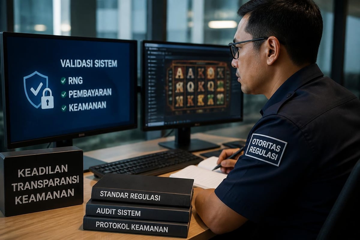 Proses verifikasi lisensi gaming