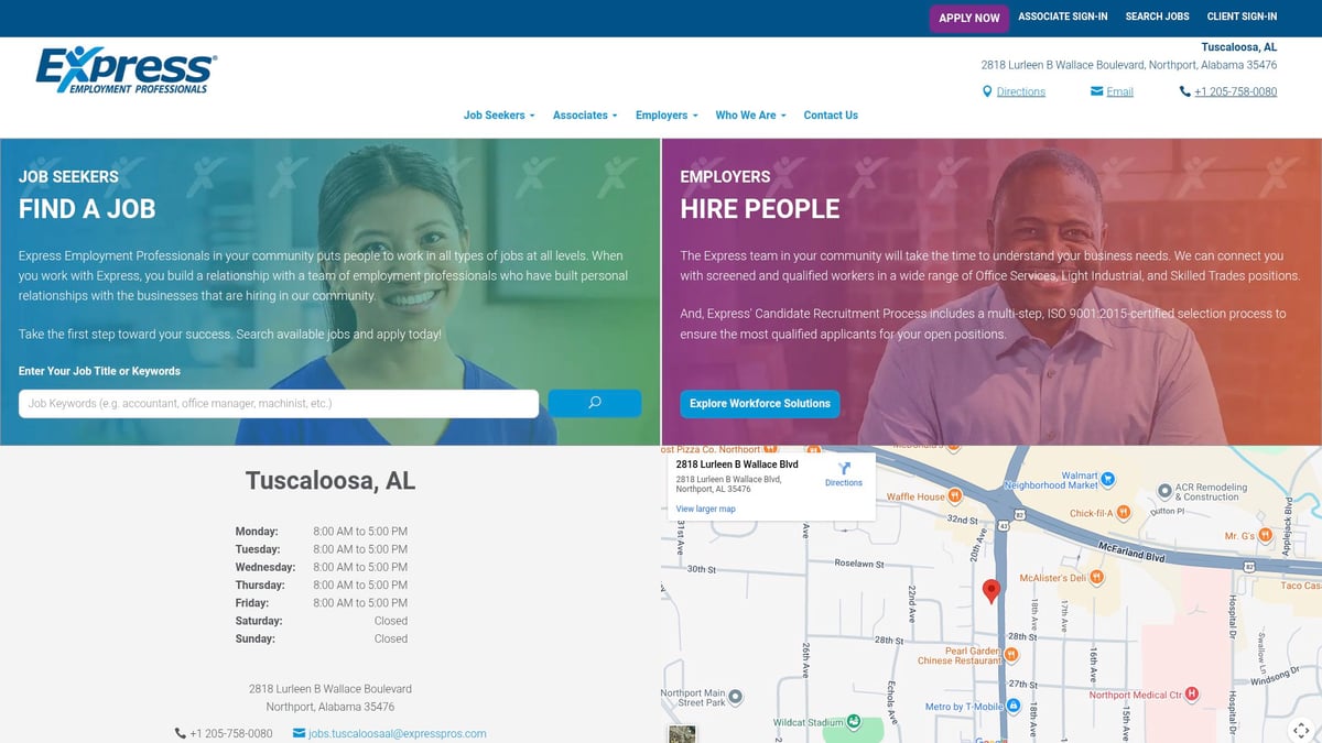 7 Essential Temp Service In Tuscaloosa Alabama Options 2026 - Express Employment Professionals