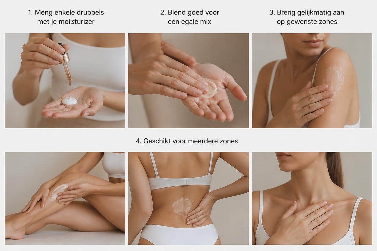 Tanning drops application technique