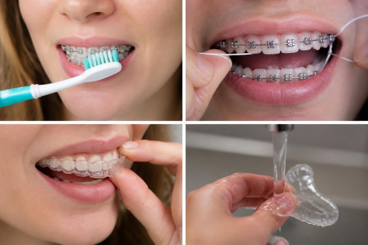 Orthodontic hygiene routines