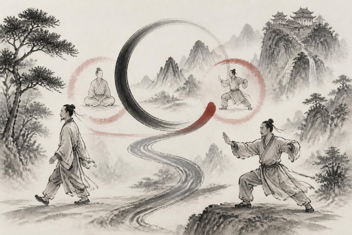 Tai chi walking versus traditional forms