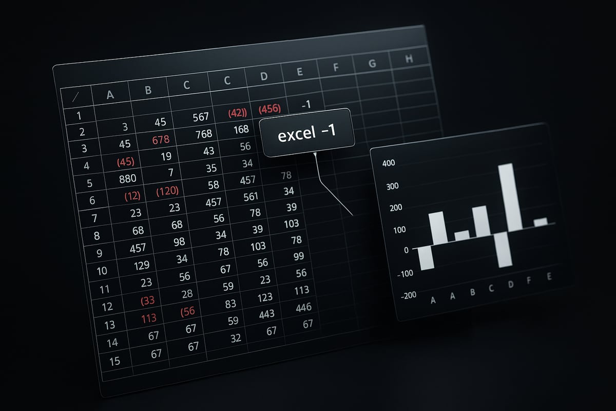 Understanding Negative Values in Excel