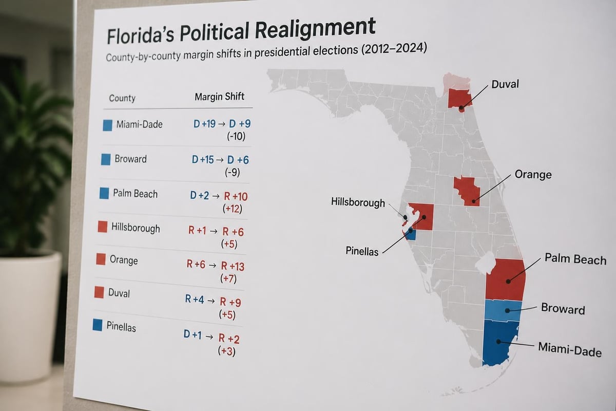 Florida county-level political transformation