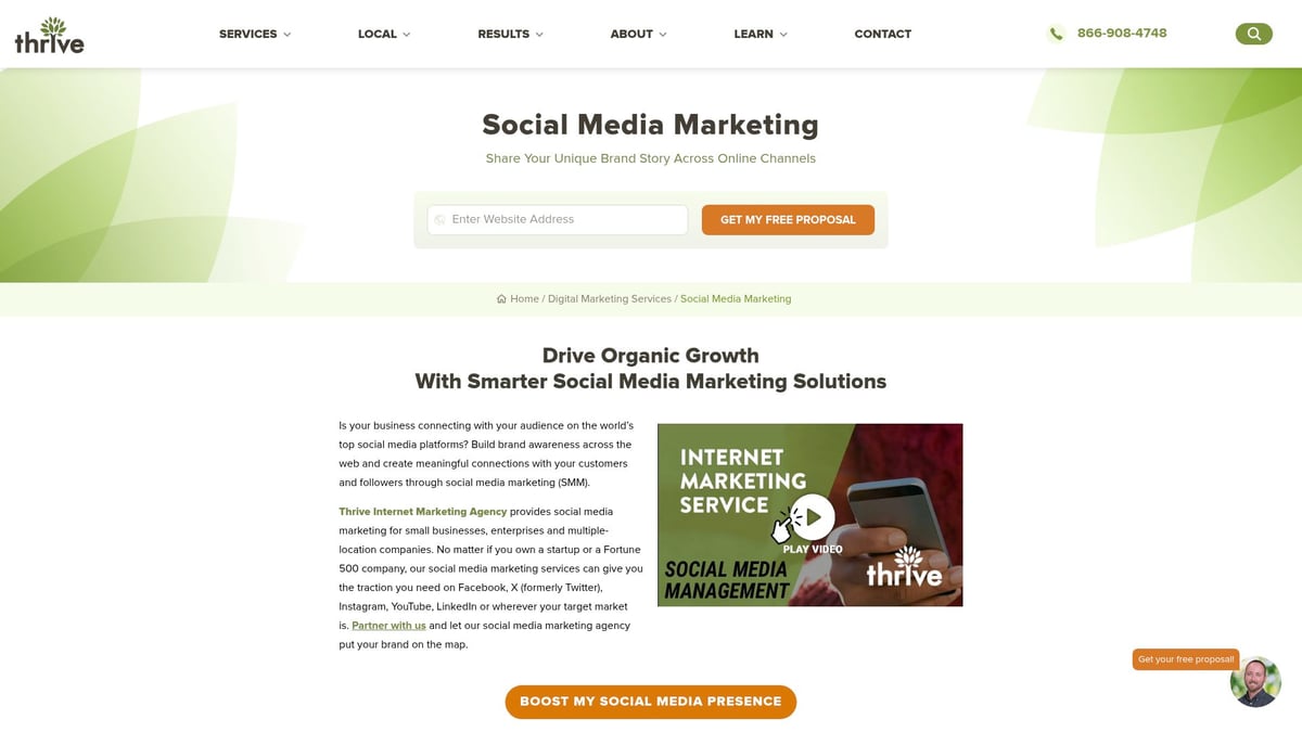 7 Best Social Media Marketing Services to Boost Your Brand 2026 - Thrive Internet Marketing Agency