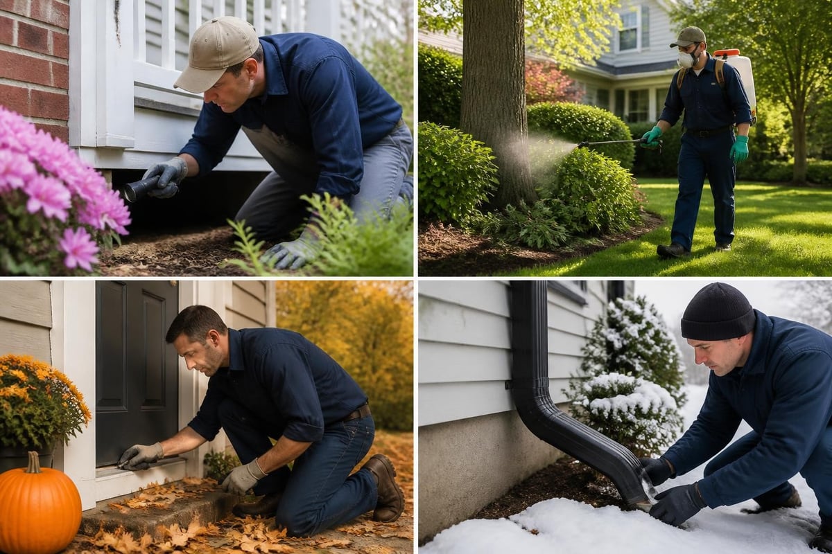 Seasonal pest prevention calendar