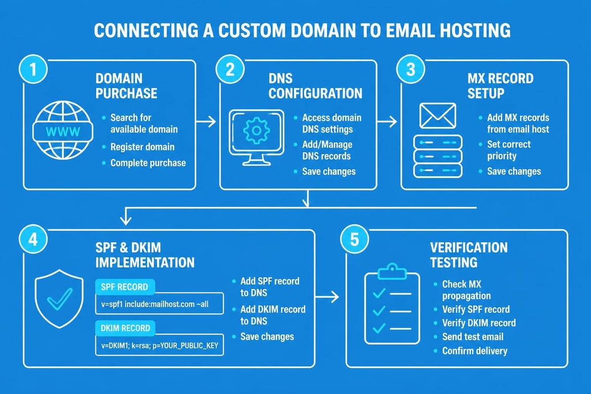 Email configuration workflow diagram