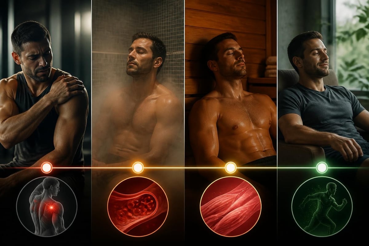 Muscle recovery process in sauna