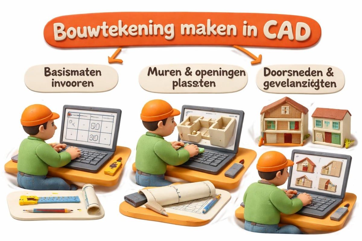 CAD software bouwtekening