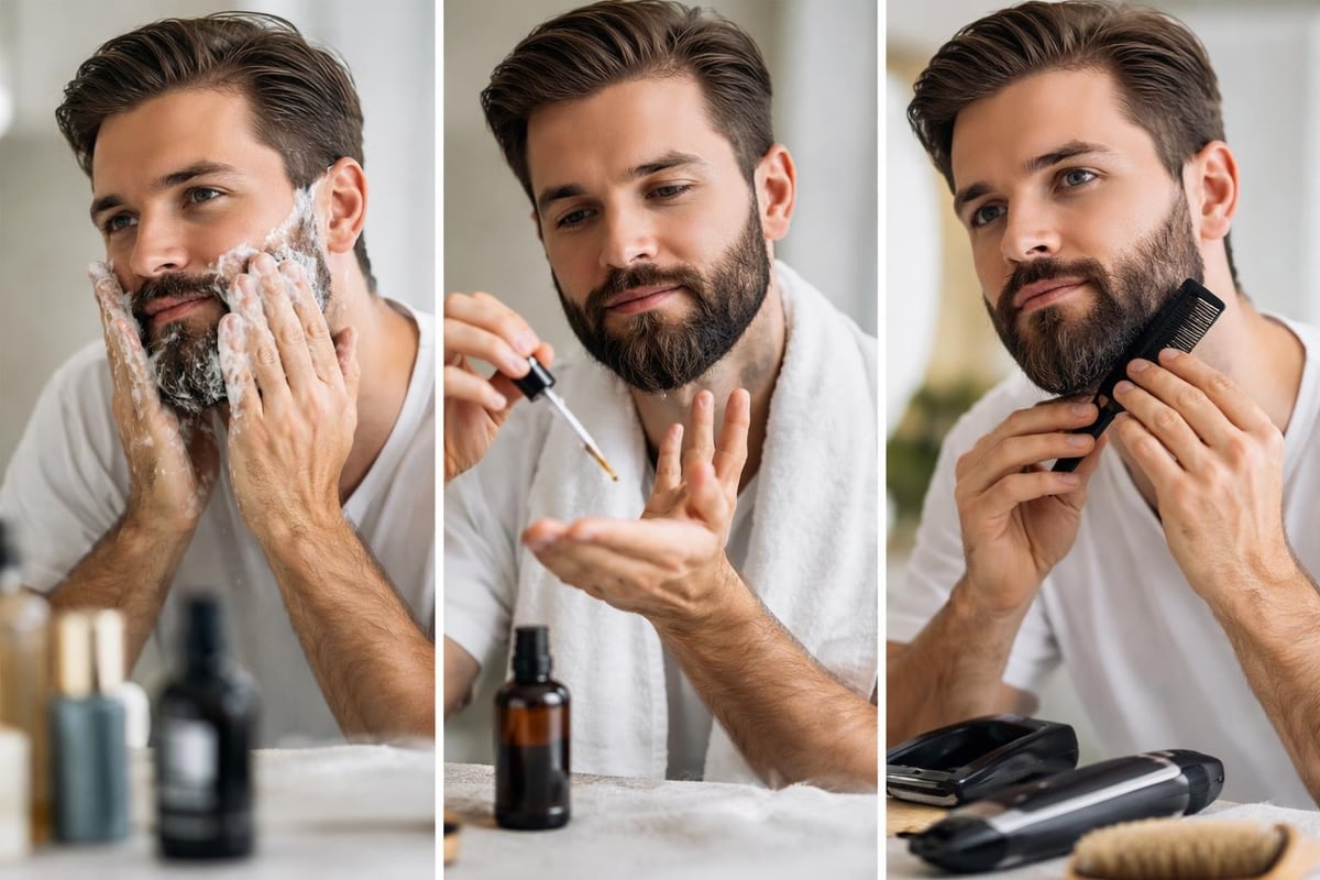 Beard preparation workflow
