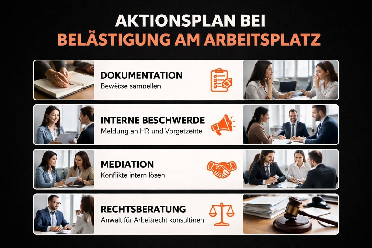 Mobbing Handlungsschritte