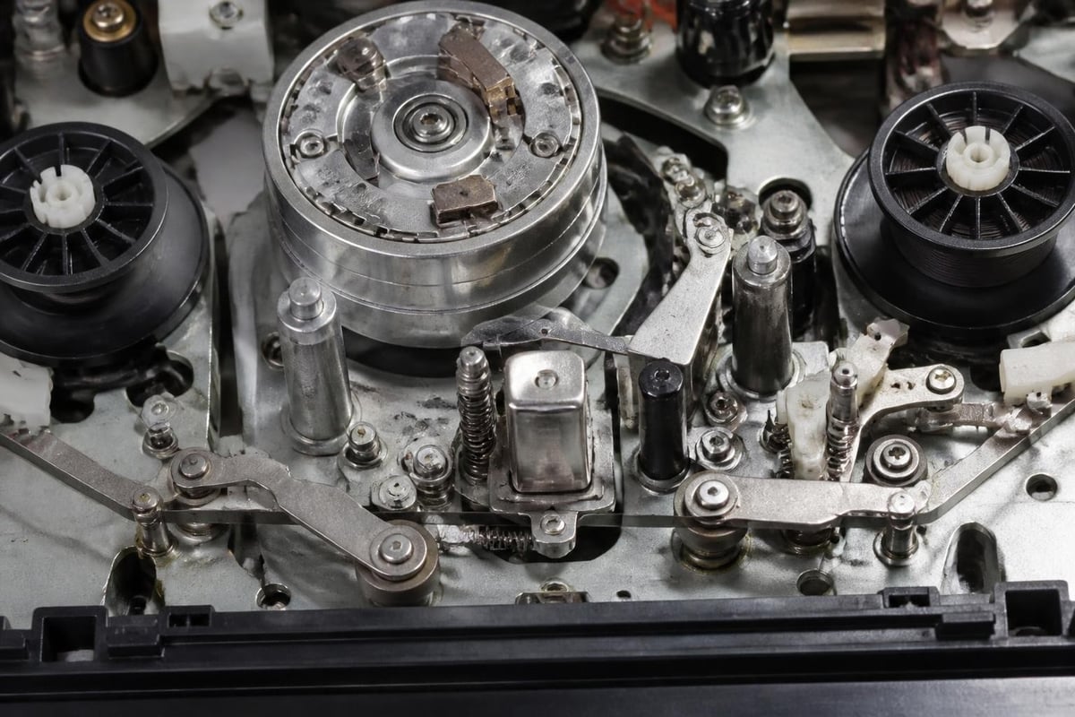 VHS deck mechanical components