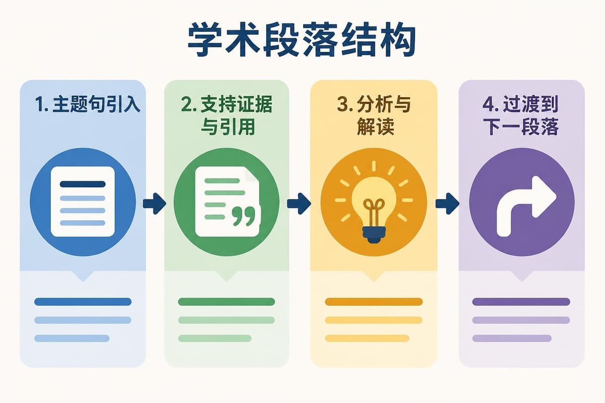 學術段落結構示意
