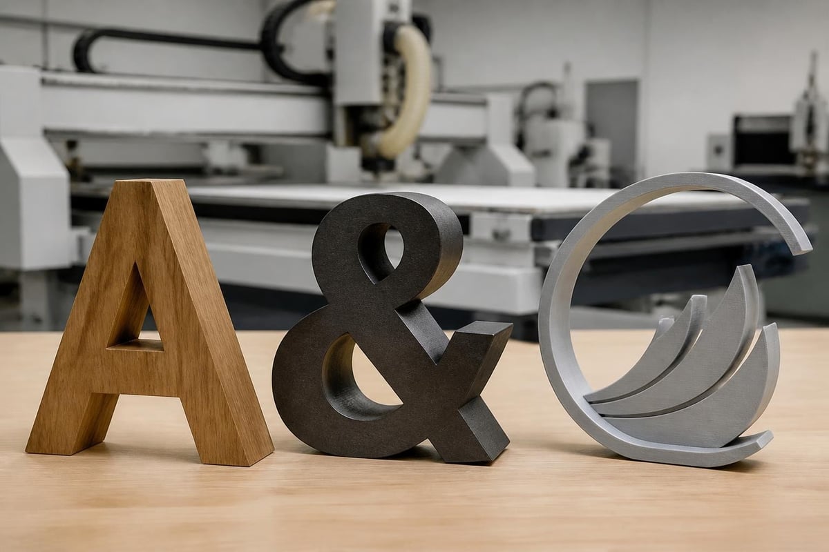 3D signage manufacturing process