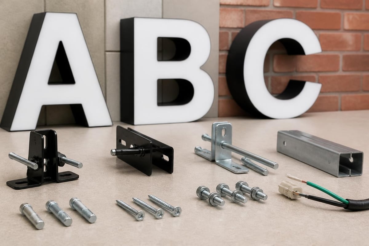 3D signage installation requirements