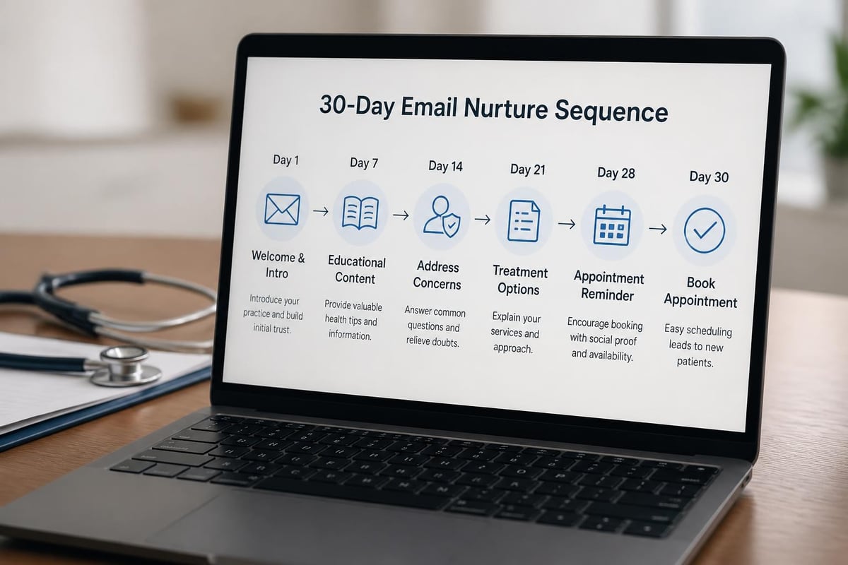 Email nurture sequence for healthcare