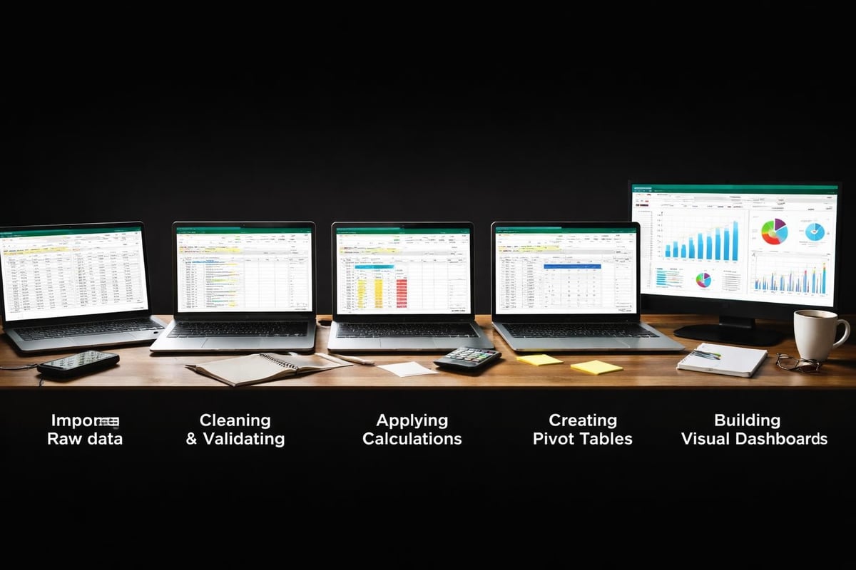 Excel data analysis workflow