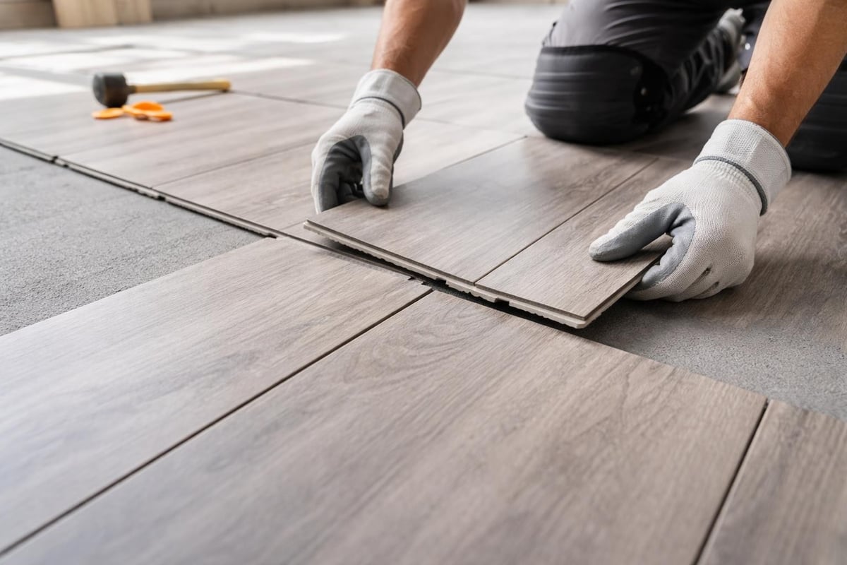 Modular tile installation process