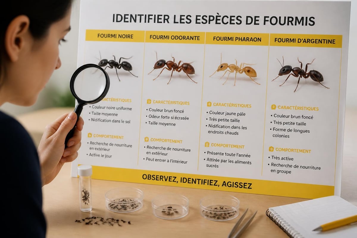 Identification des espèces de fourmis