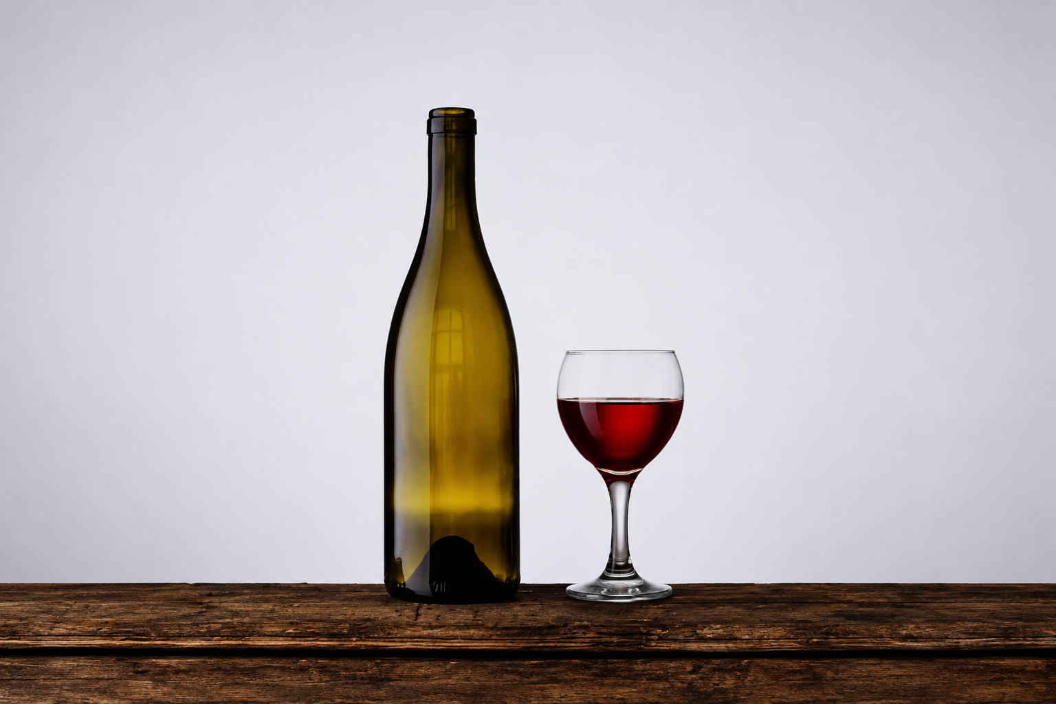 Burgundy bottle