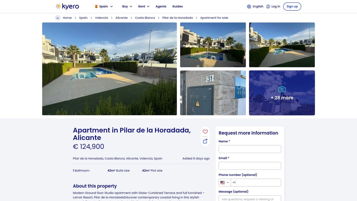 7 Best Pilar de la Horadada Property for Sale Picks 2026 - Modern Ground Floor Studio Apartment – Lamar Resort