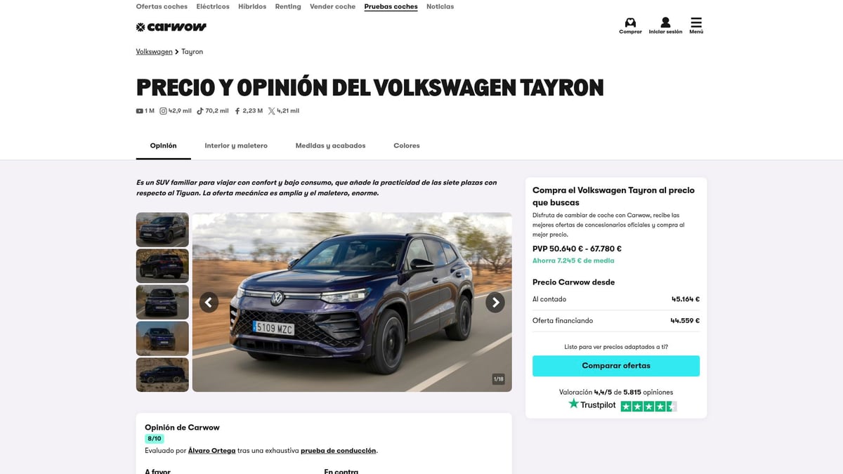 8 Cars with Large Trunks That Surprise in 2025 - Volkswagen Tayron