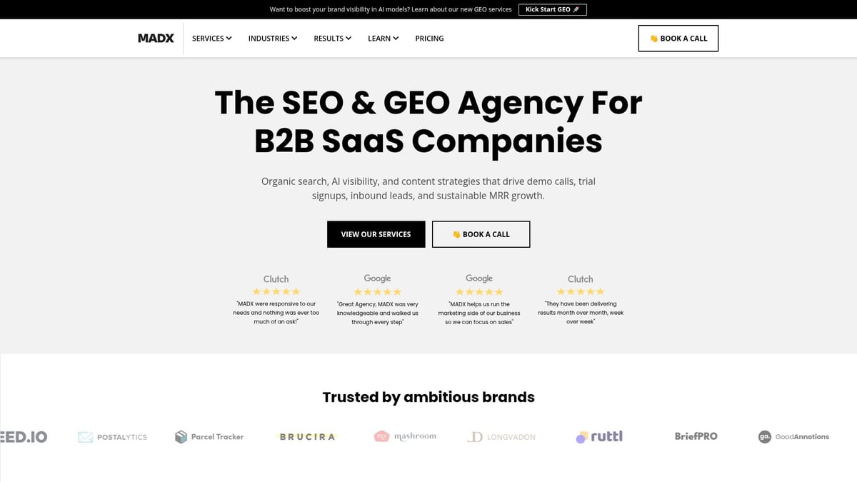 12 Innovative SaaS Agencies to Watch in 2026 - MADX