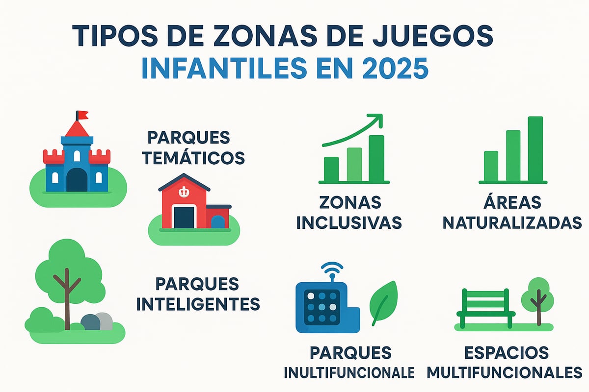 Tipos de Zonas de Juegos Infantiles y Tendencias 2026