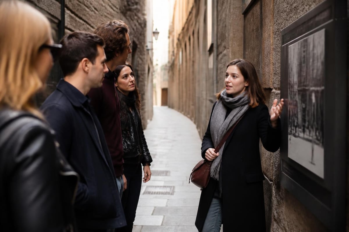 Literary walking tour concept