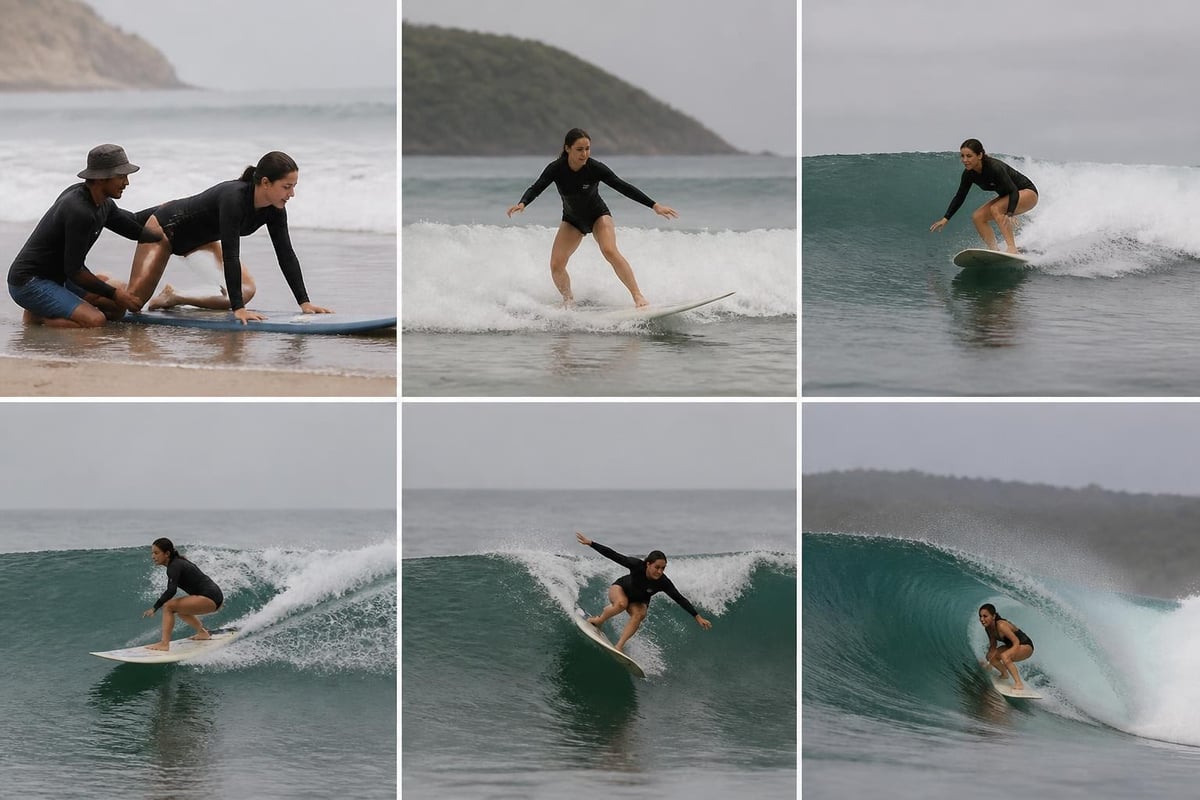 Beginner surf progression