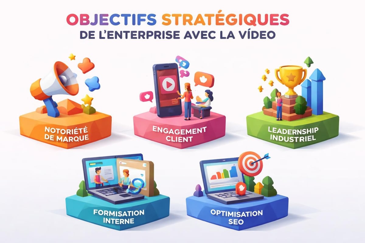 Objectifs stratégiques vidéo entreprise