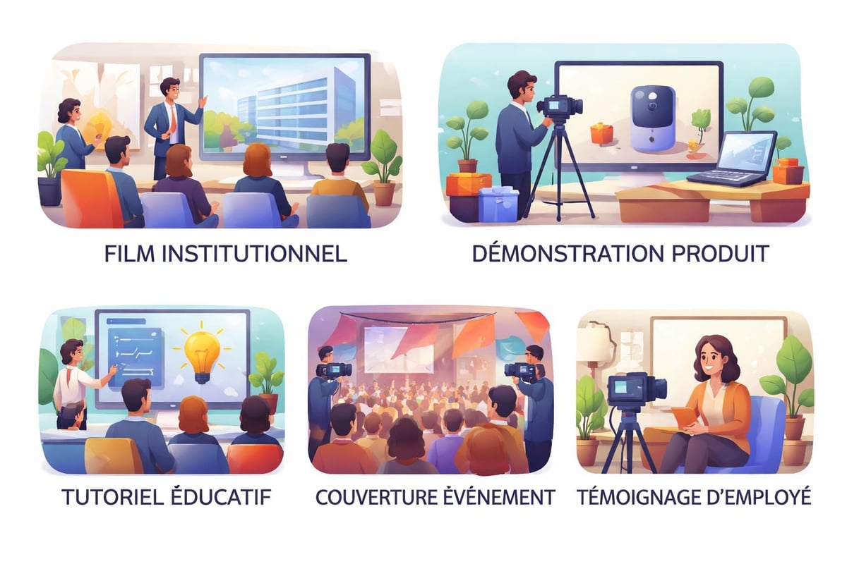 Formats vidéo entreprise diversifiés