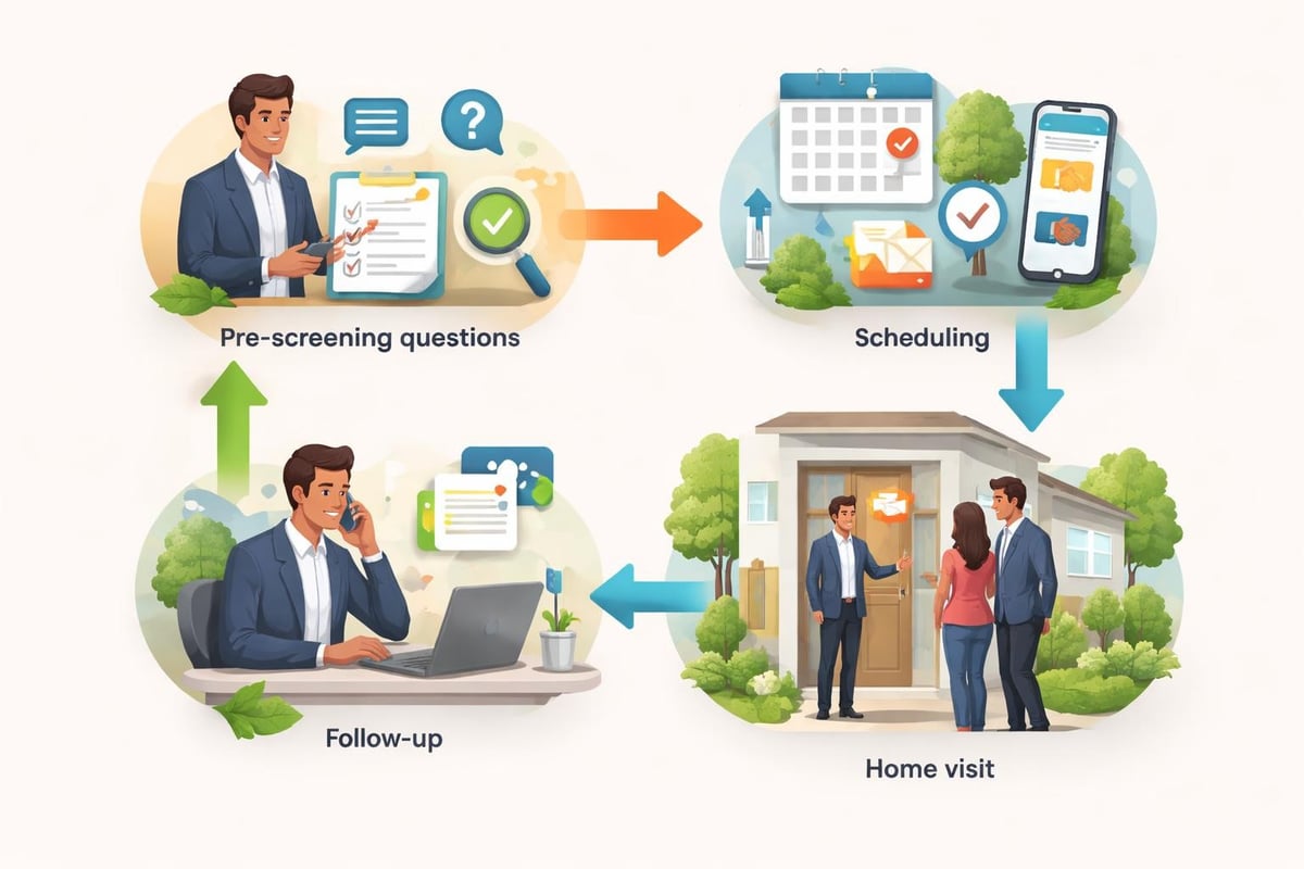 Processus de visite immobilière