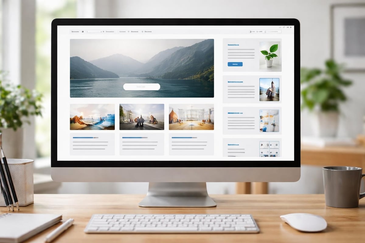 Visuelle Hierarchie im Website-Layout