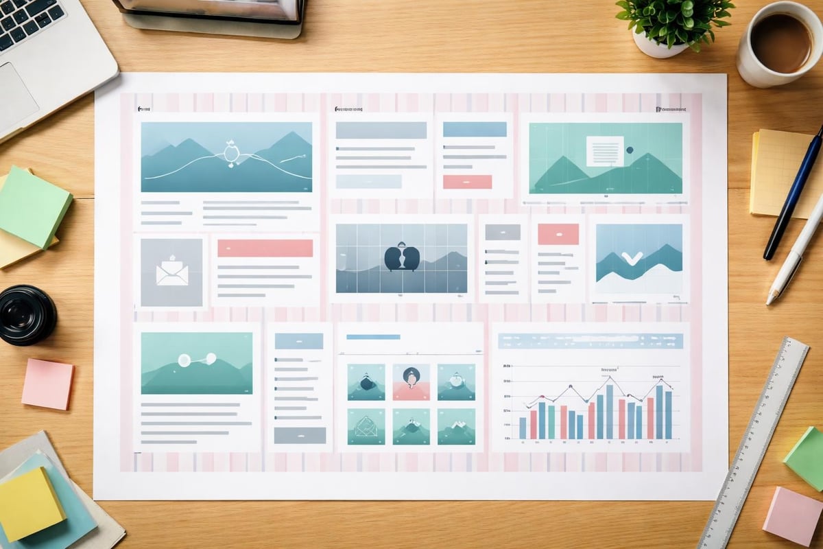 Rastersystem Website-Layout