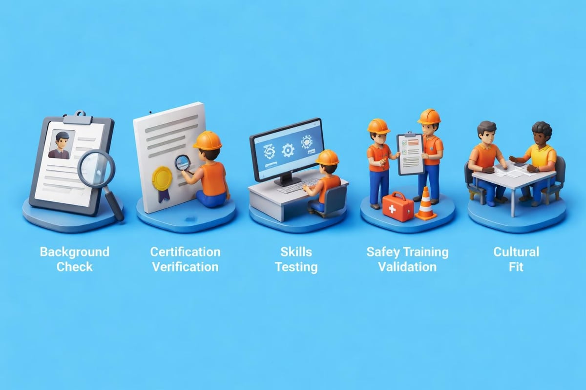 Employment agency screening process