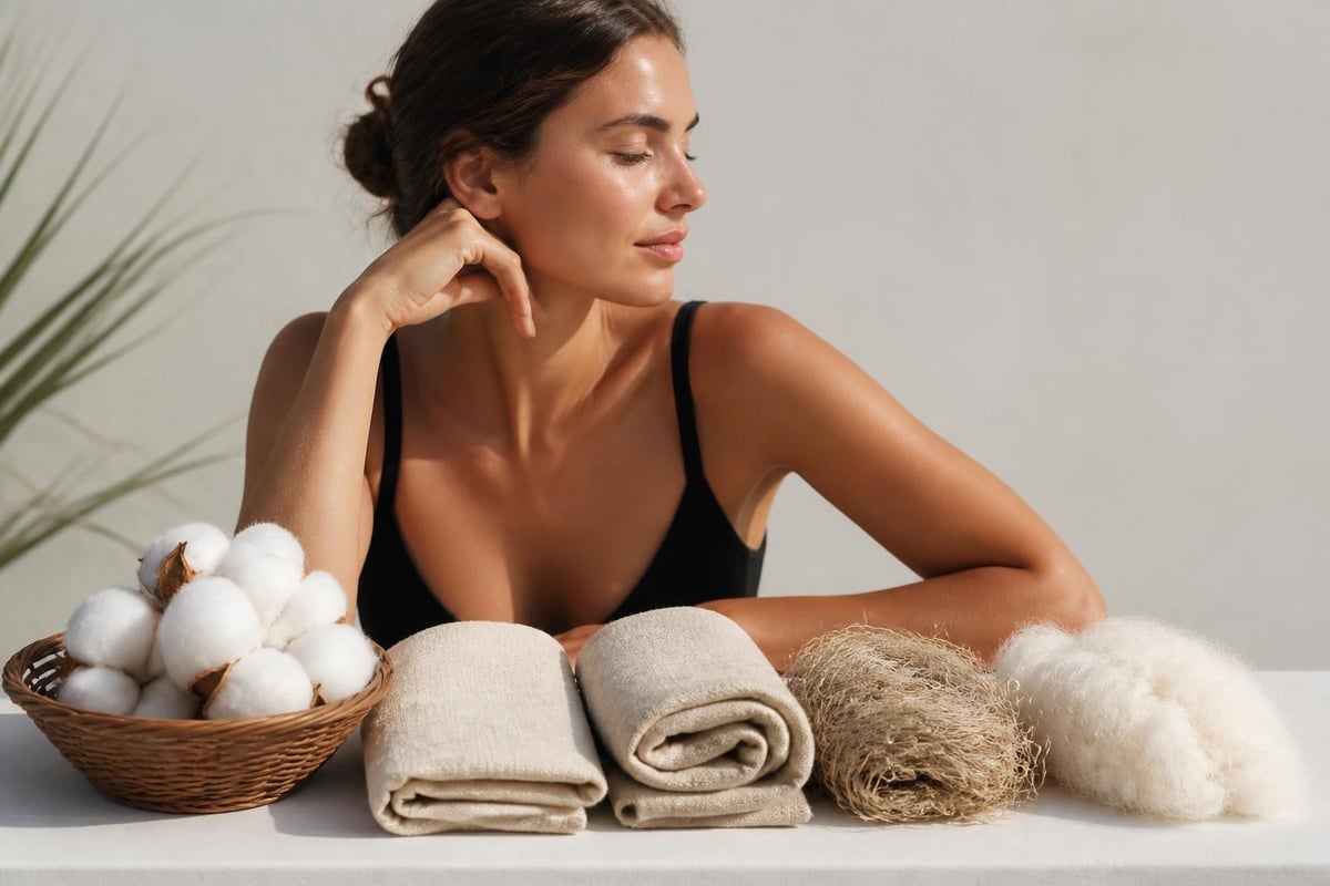 Natürliche Materialvielfalt für Strand-Kimonos
