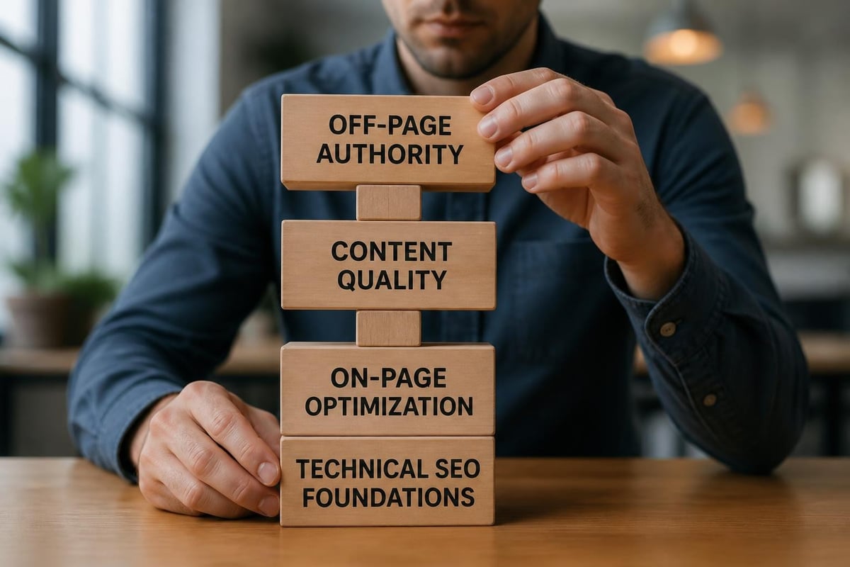 Digital and Social Media Marketing: Essential Guide 3 SEO ranking factors pyramid