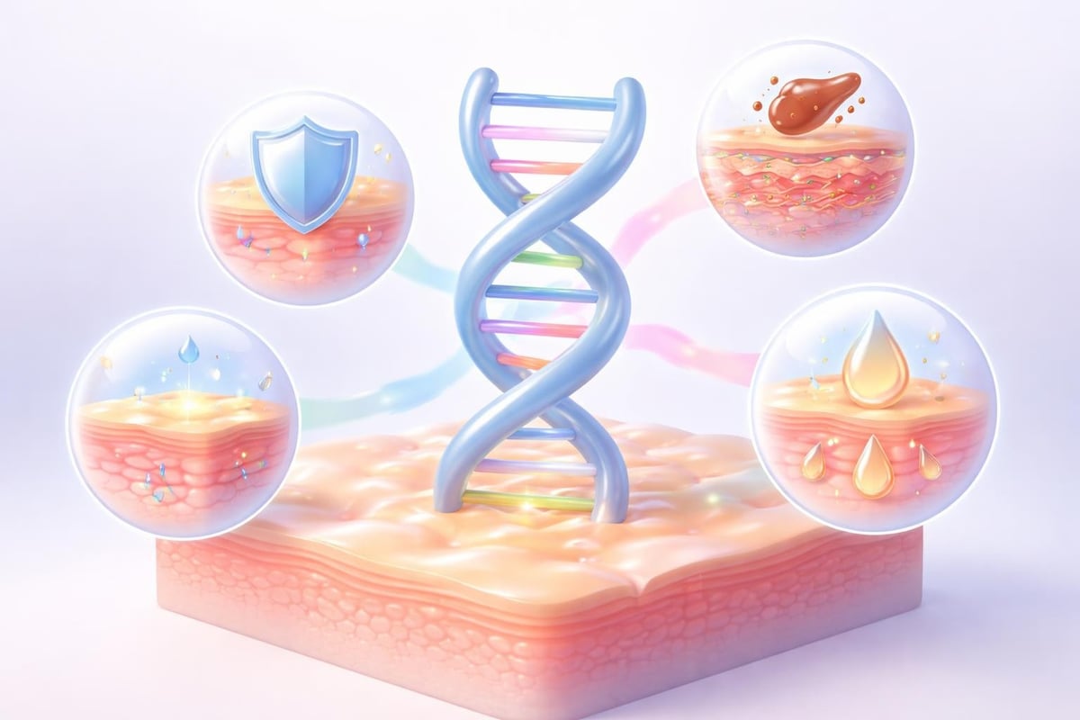 遺伝子が肌質に与える影響