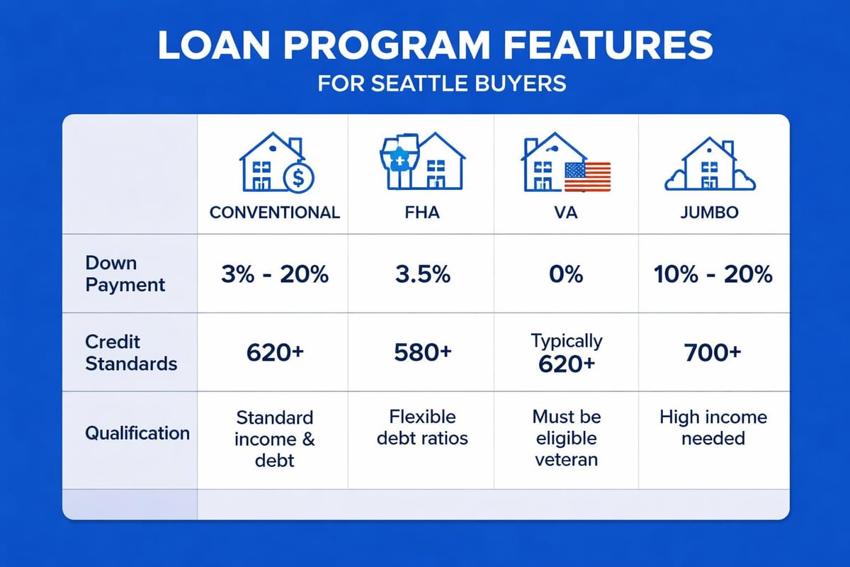 Loan officer comparing mortgage options