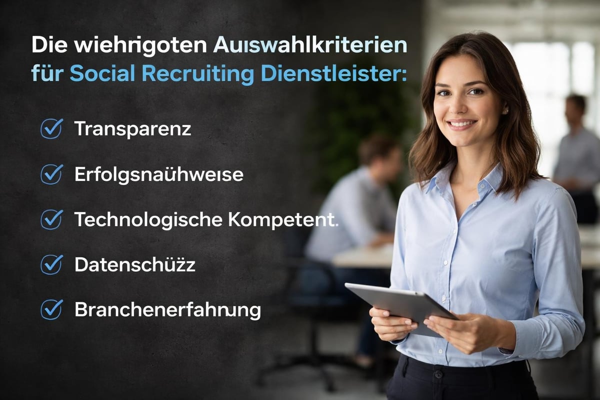 Qualitätskriterien für Social Recruiting Anbieter