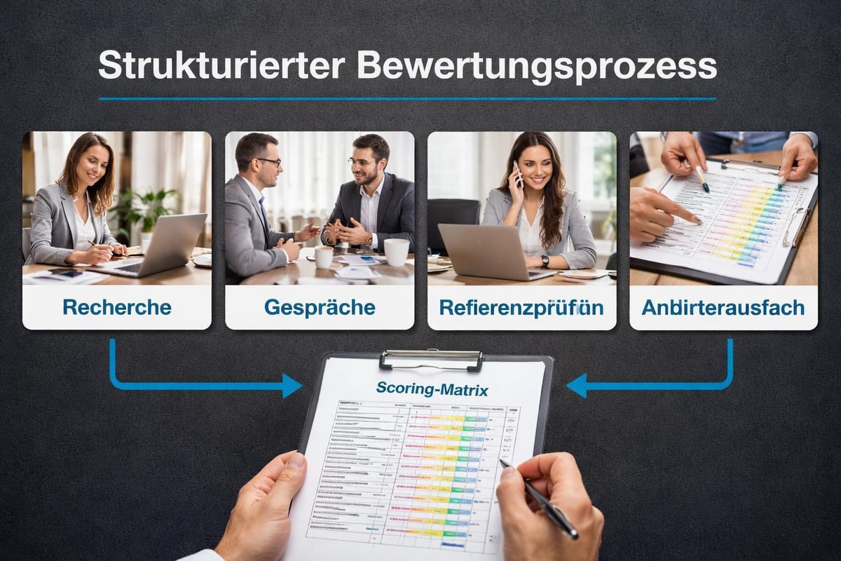 Bewertungsprozess von Recruiting-Anbietern