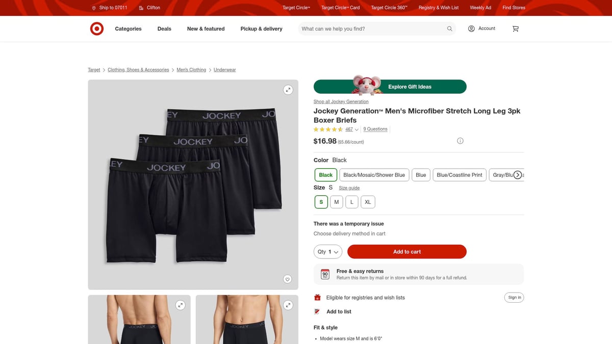 Top 8 Moisture-Wicking Underwear Men Should Try in 2026 - Jockey Generation Microfiber Stretch Long Leg 3pk Boxer Briefs