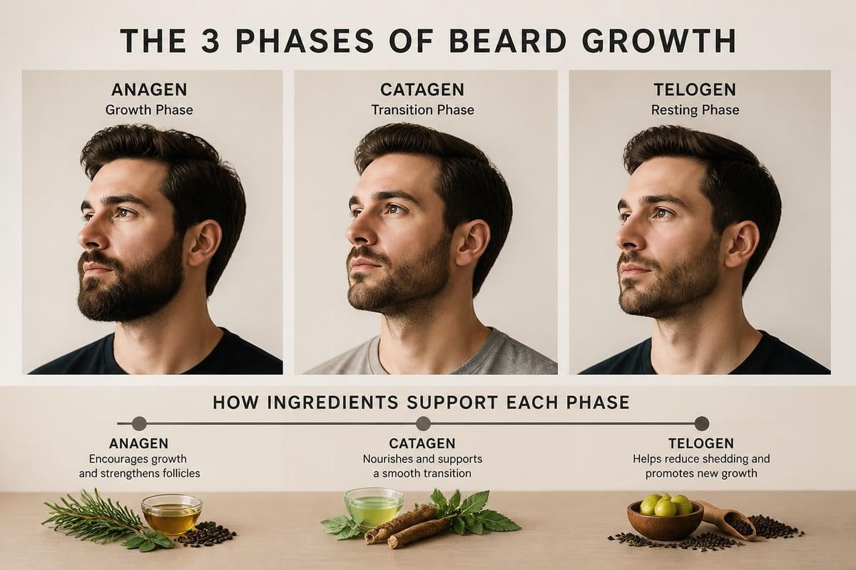 Beard growth cycle phases