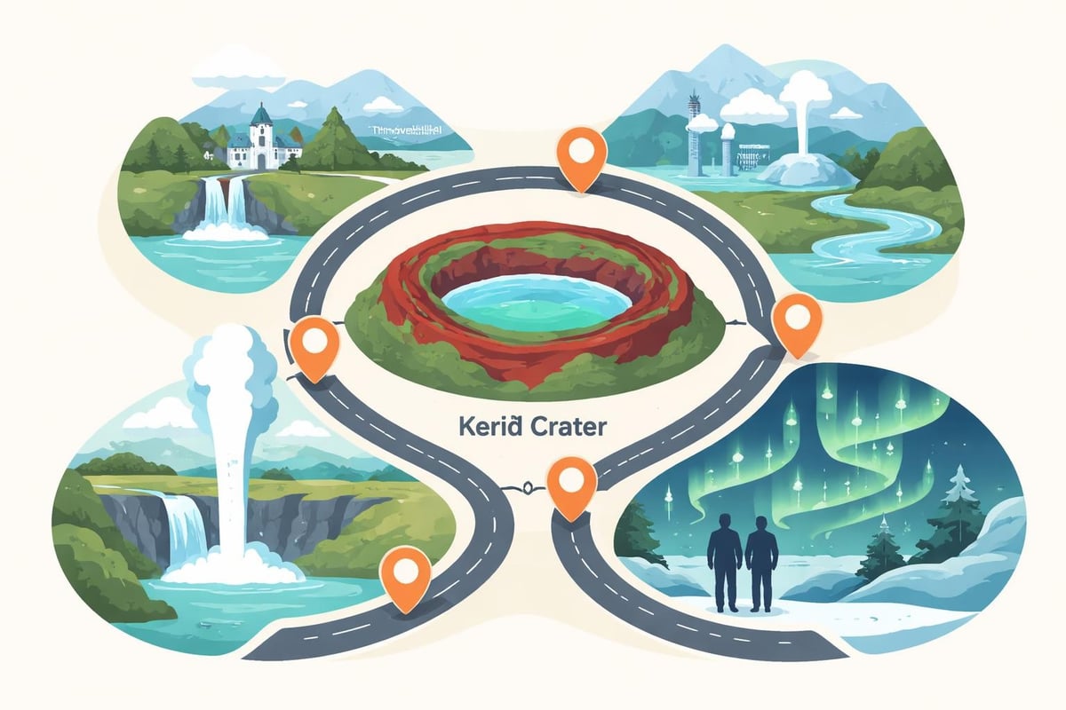 Day trip planning with Kerið